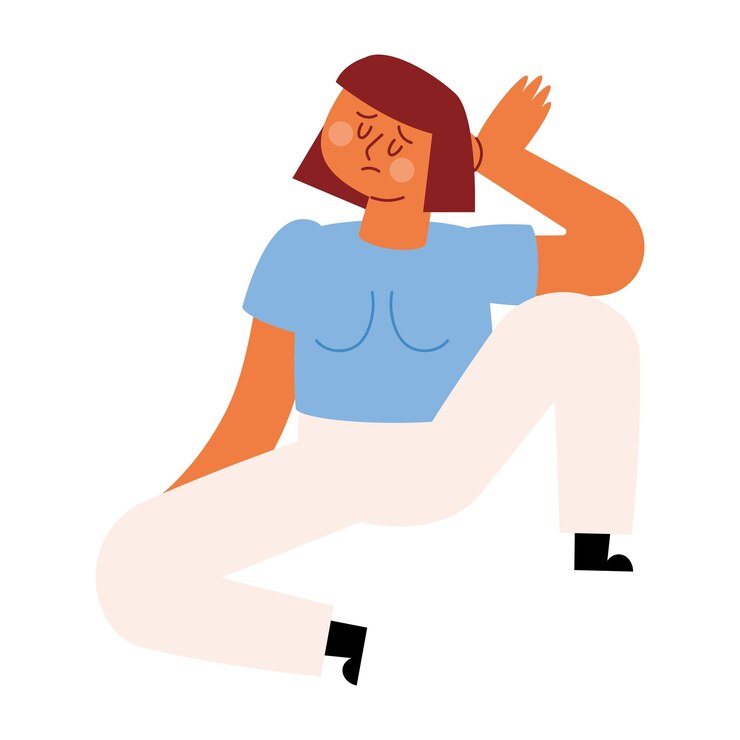 Ücretsiz Vektör girl with depression