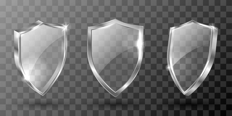 Ücretsiz Vektör glass shield, realistic award trophy, certificate