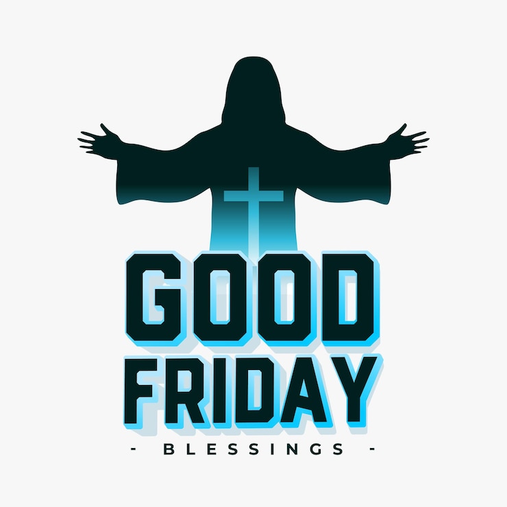 Ücretsiz Vektör good friday blessing background for social media post