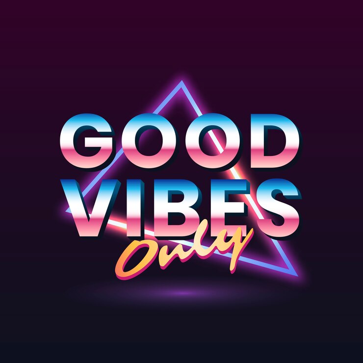 Ücretsiz Vektör good vibes only