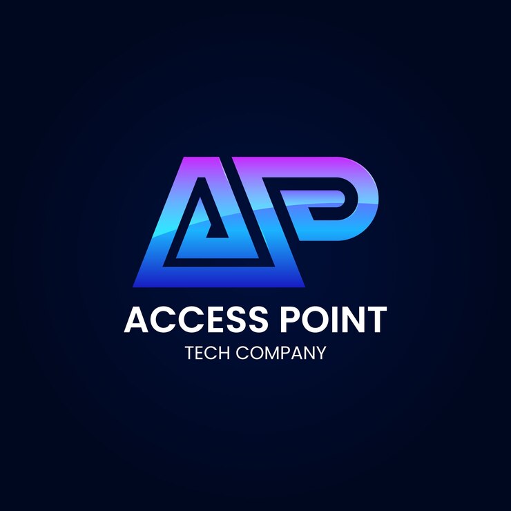 Ücretsiz Vektör gradient ap monogram logo design template