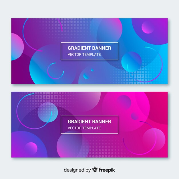 Gradient banners