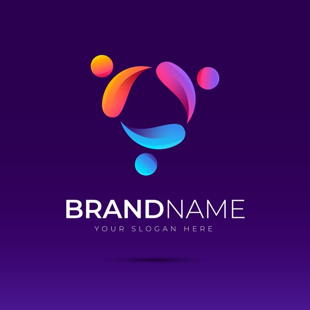 Gradient culture logo template