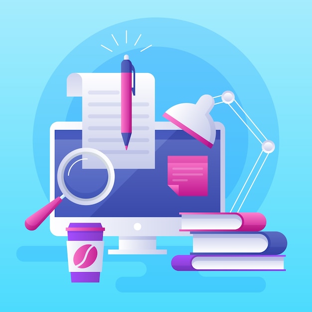 gradient essay illustration