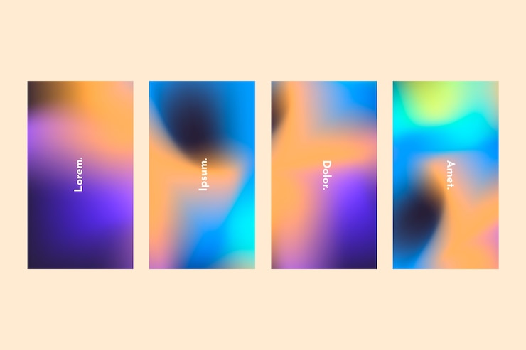 Ücretsiz Vektör gradient instagram story background