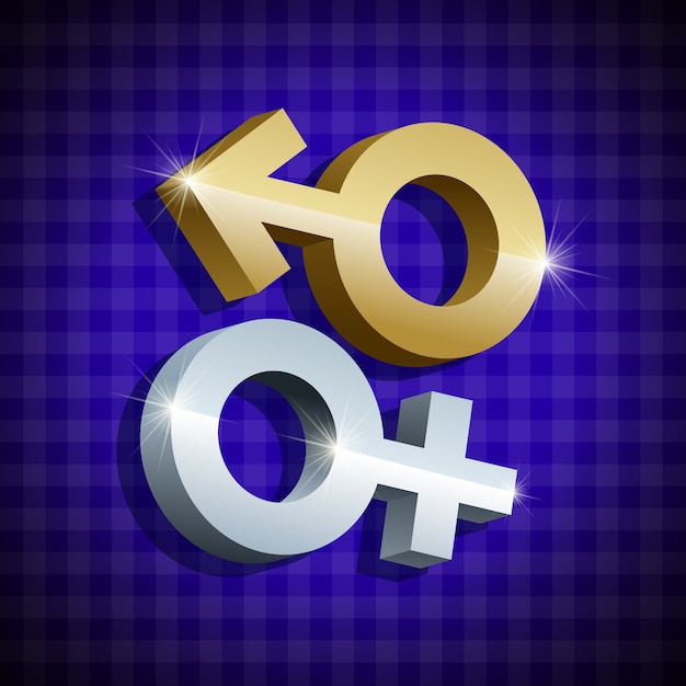 gradient male female symbols