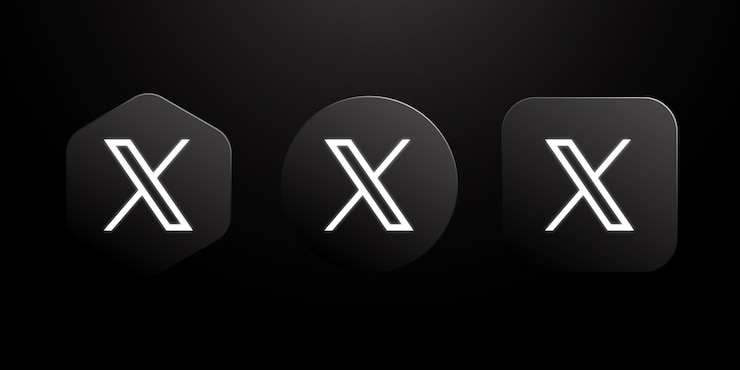 Ücretsiz Vektör gradient monochrome twitter logos collection