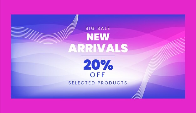 Gradient sale banner design