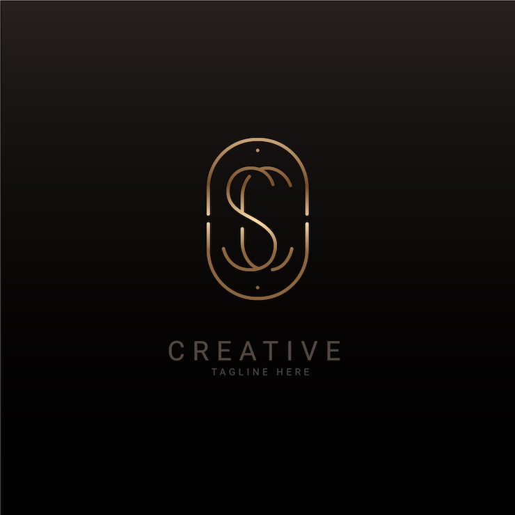 Ücretsiz Vektör gradient sc or cs logo template
