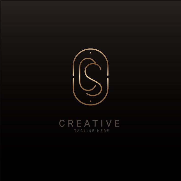 Ücretsiz Vektör gradient sc or cs logo template