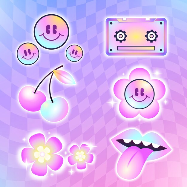 Gradient y2k element set