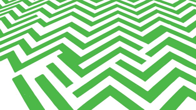 green zigzag lines pattern