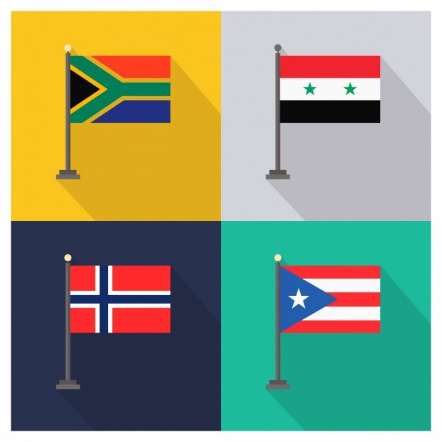 Ücretsiz Vektör güney afrika suriye norveç porto riko