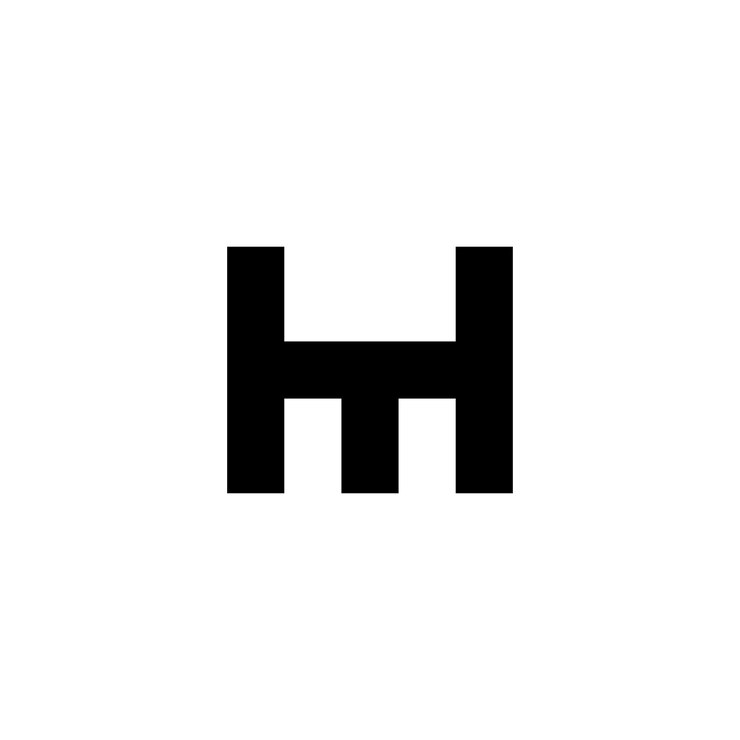 Ücretsiz Vektör h ve m harflerinin logo kombinasyonu tasarımı