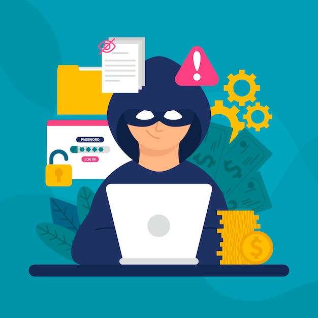 hacker activity concept
