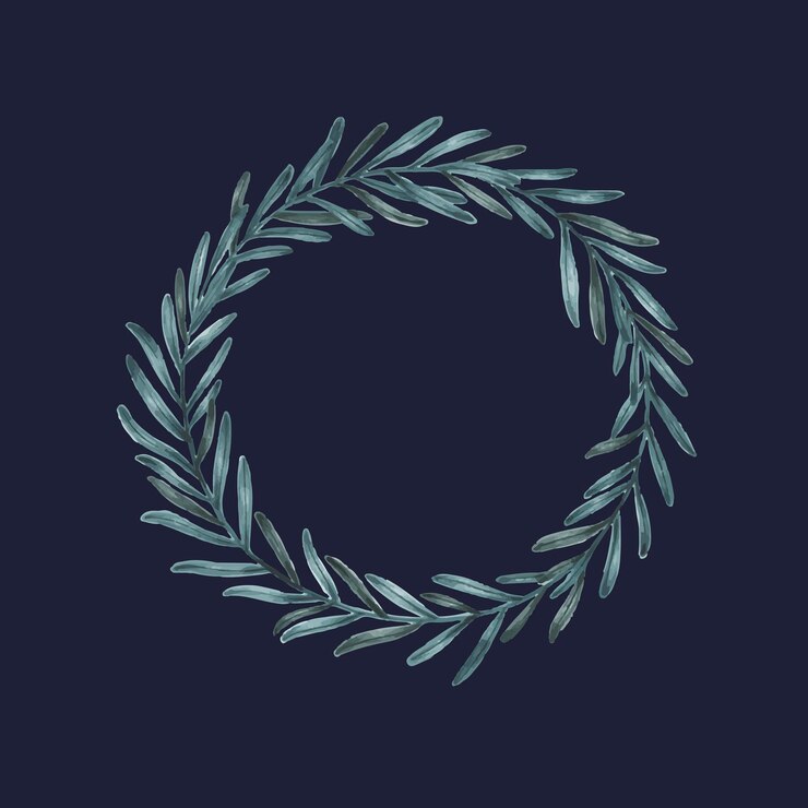 Ücretsiz Vektör hand drawn eucalyptus wreath