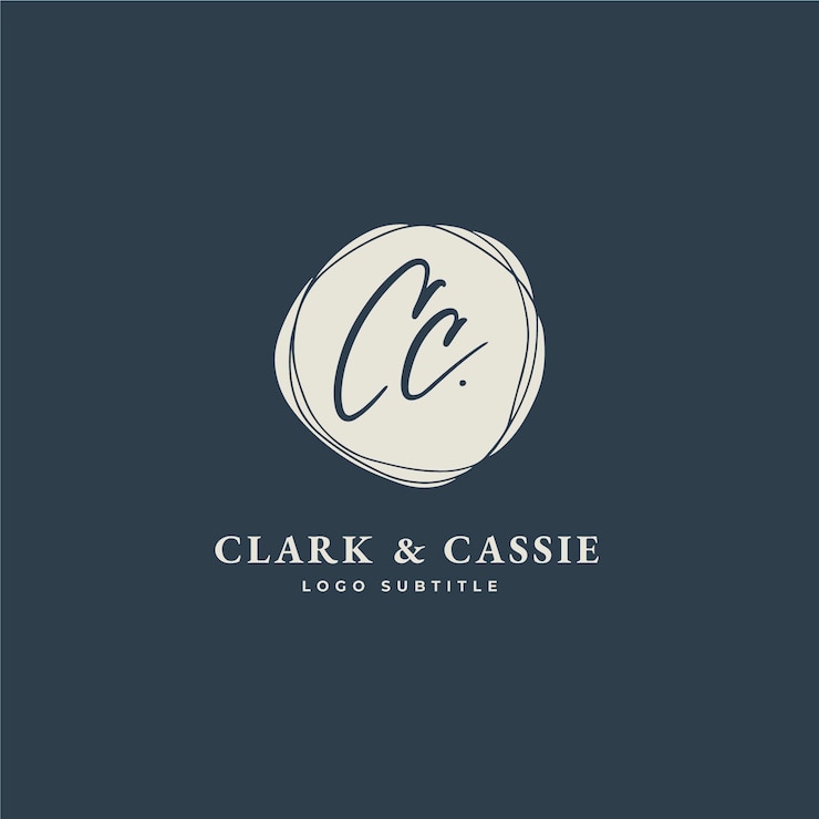 Ücretsiz Vektör hand drawn flat design cc logo