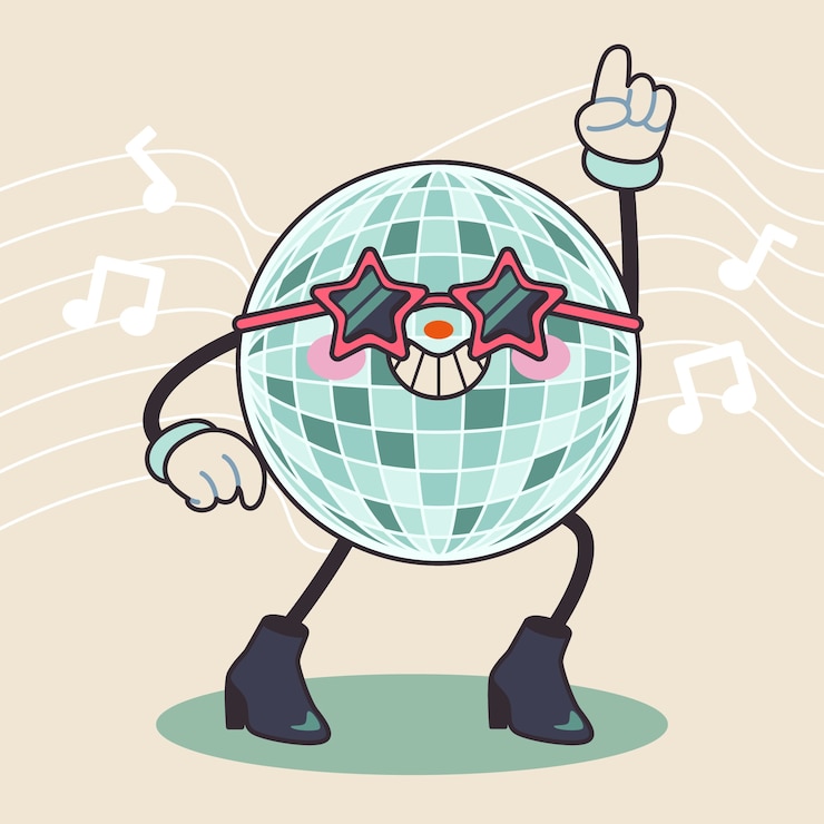 Ücretsiz Vektör hand drawn retro music characters cartoon illustration