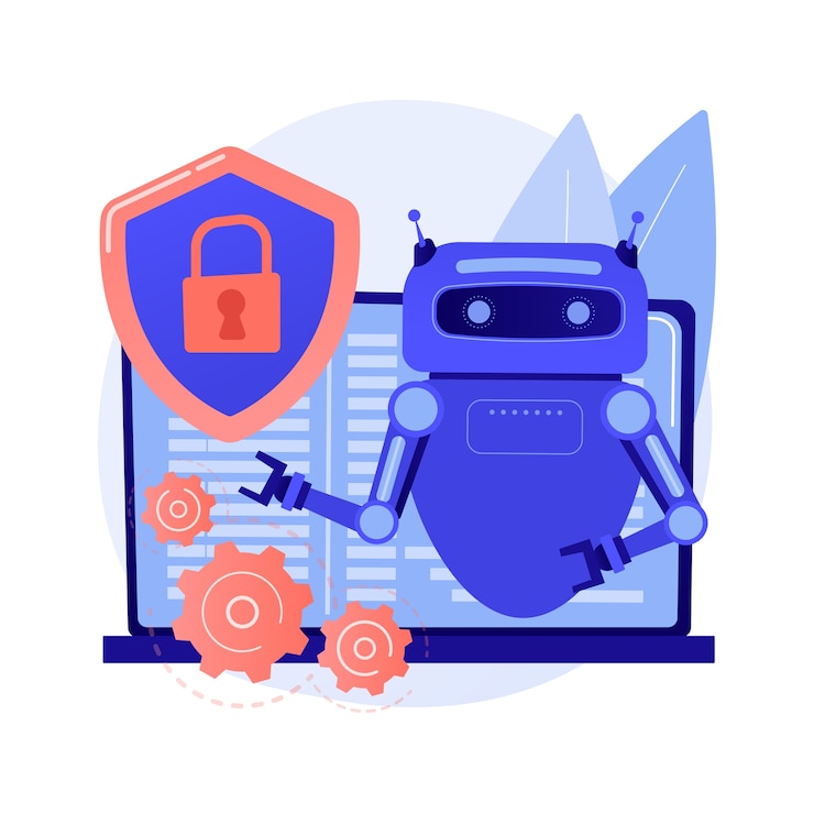 Ücretsiz Vektör industrial cybersecurity abstract concept illustration