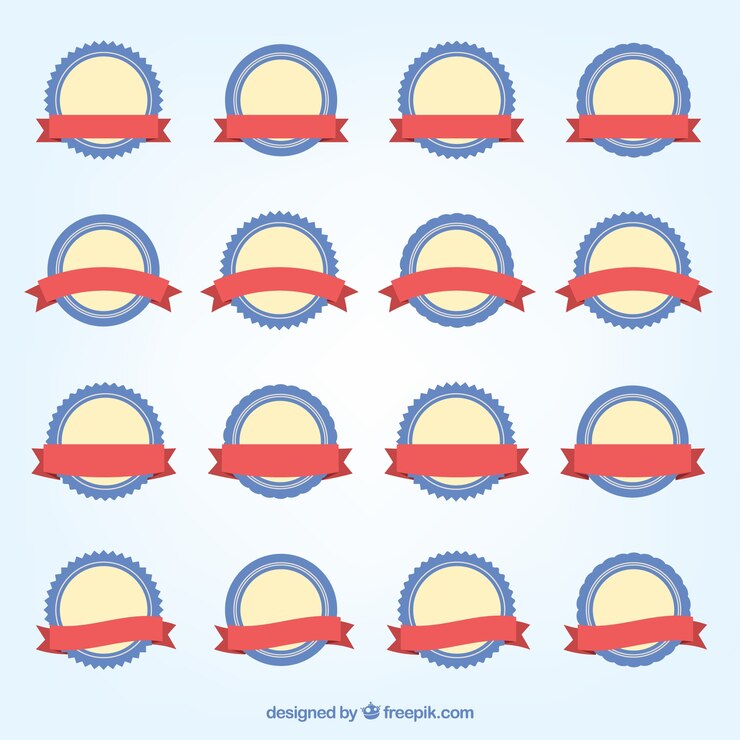 Ücretsiz Vektör insignias collection
