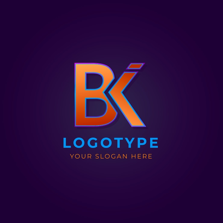 Ücretsiz Vektör k logo monogram tasarım