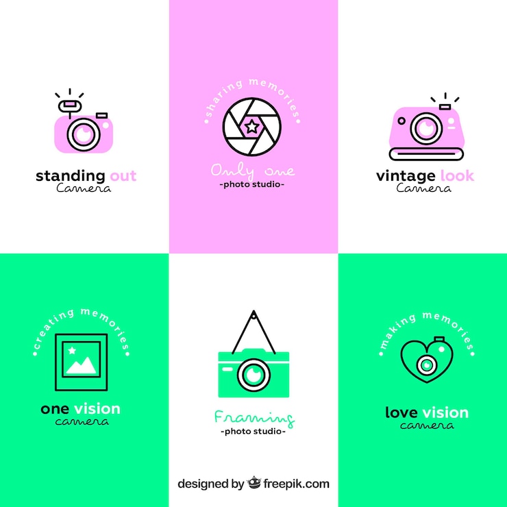 Ücretsiz Vektör kamera logosu koleksiyonu