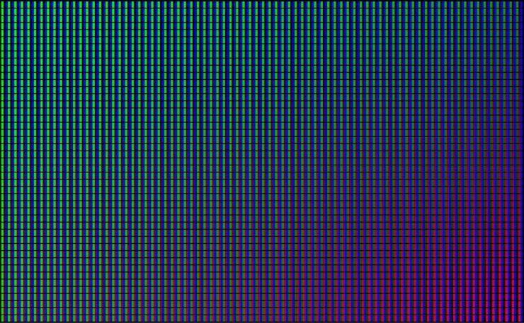Ücretsiz Vektör led wall video screen with green, blue and red dot lights on black background.