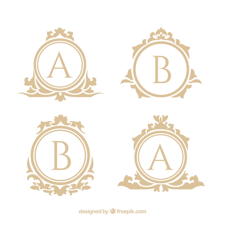 Ücretsiz Vektör luxury logotype template