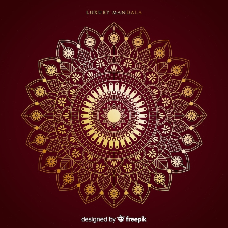 Ücretsiz Vektör mandala arka planı