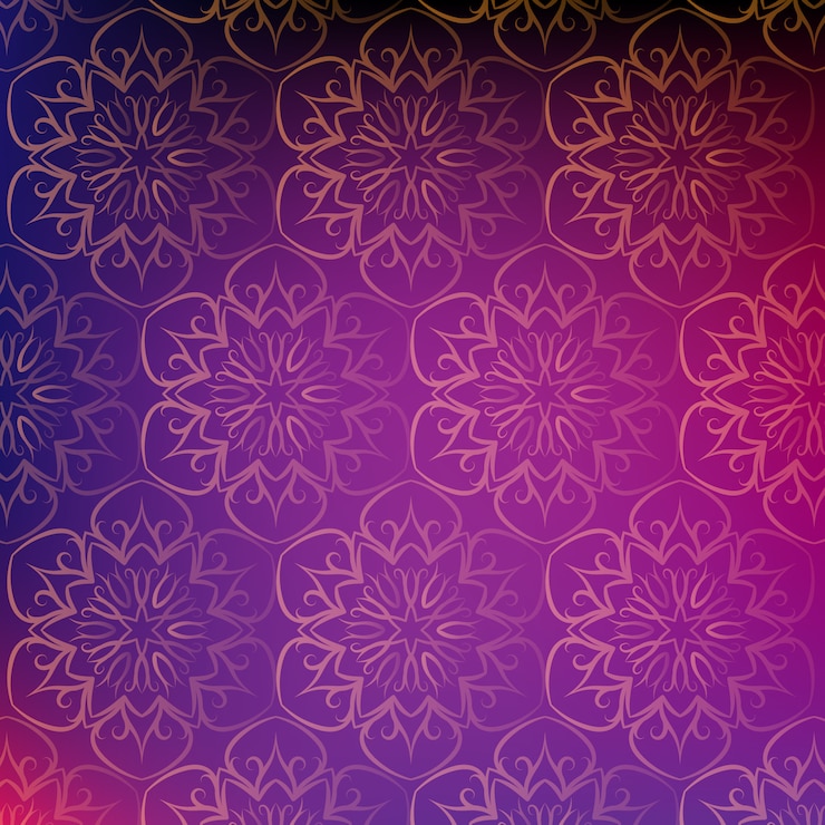 Ücretsiz Vektör mandala pattern background