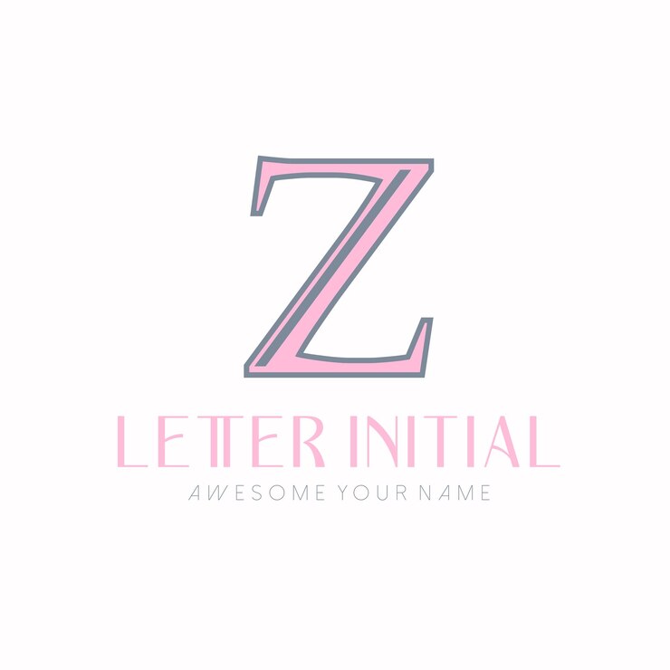 Ücretsiz Vektör minimalist letter z initials logo design for personal brand or company