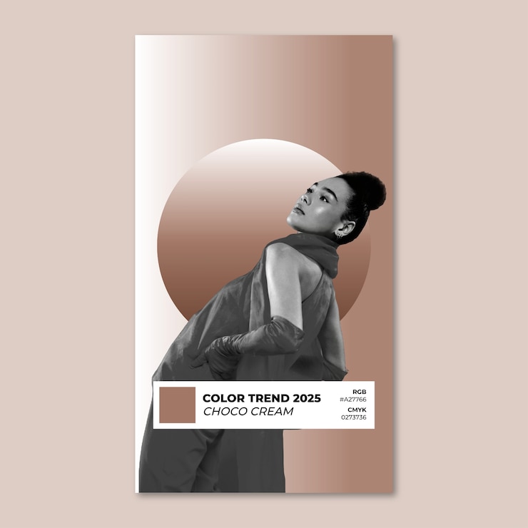 Ücretsiz Vektör minimalist monocolor color trend 2025 instagram story