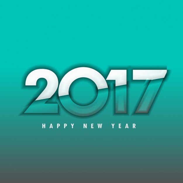 modern background of happy new year 2017