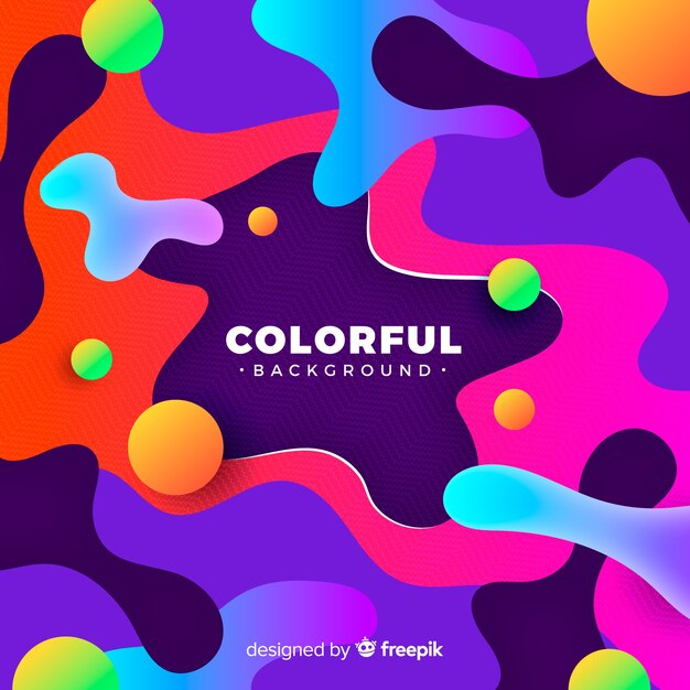 modern background with colorful abstract shapes