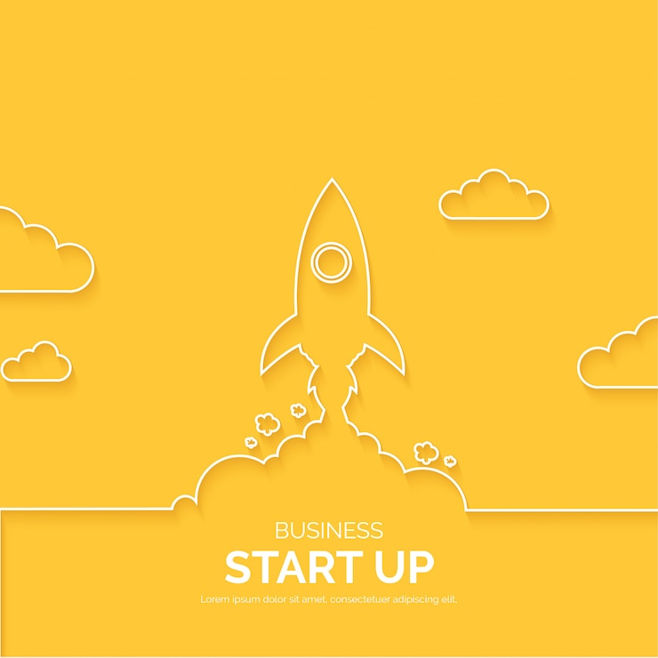 Ücretsiz Vektör modern business start up lines background