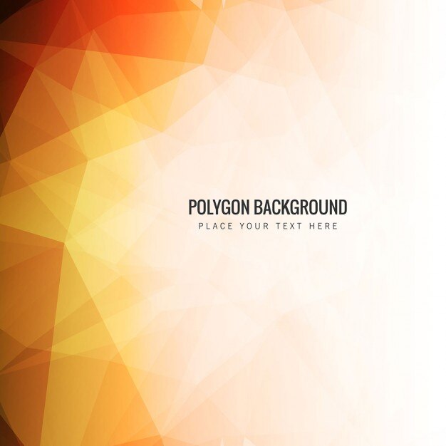 modern polygonal background in orange tones