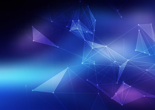 Modern tech background with abstract plexus design