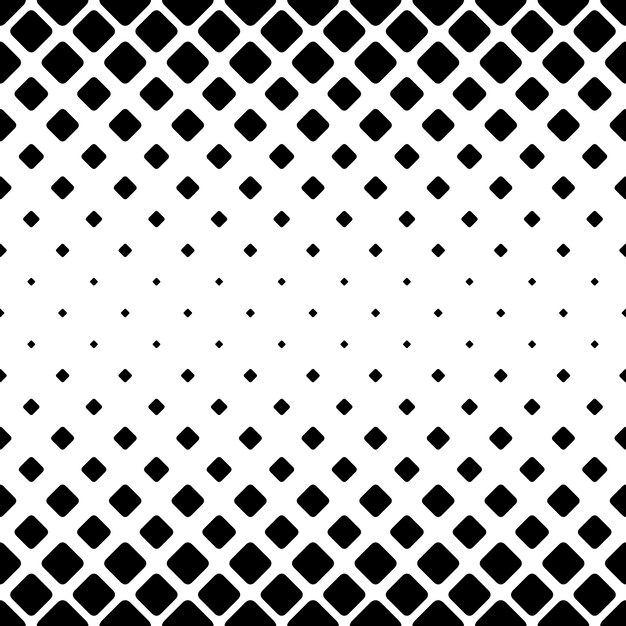 monochrome abstract square pattern background - black and white geometric vector design from diagonal rounded squares