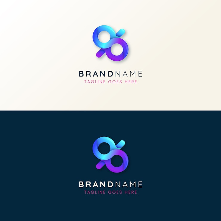 Ücretsiz Vektör monogram harf logo design şablonu