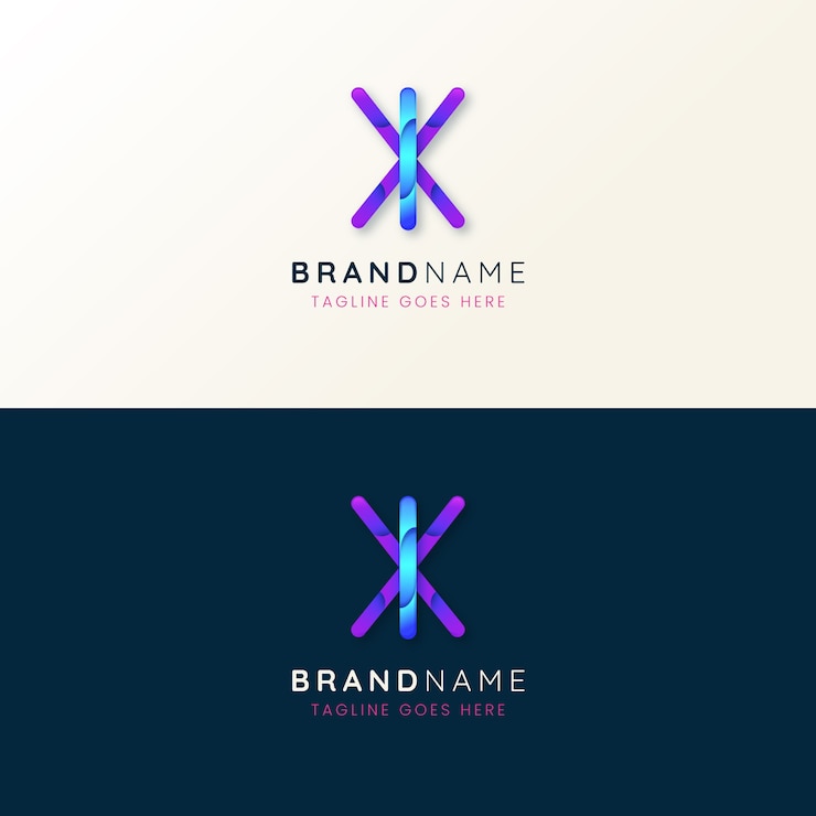 Ücretsiz Vektör monogram harf logo design şablonu