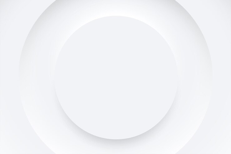 Ücretsiz Vektör neumorphic style white blank banner with round shape and shadow