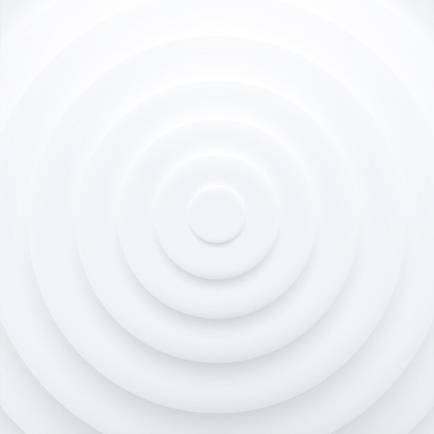 Neumorphism style white background with ripple circle style