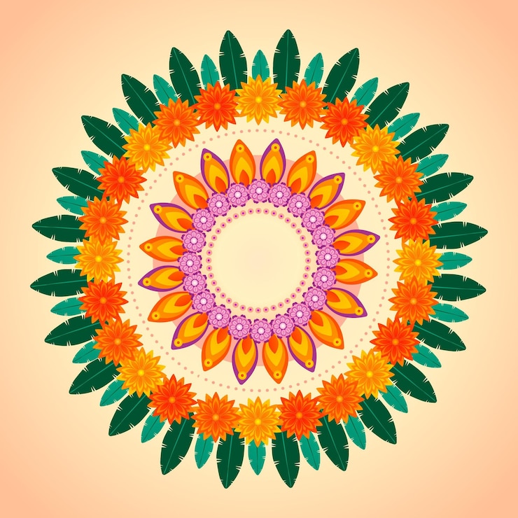 Ücretsiz Vektör onam çiçek dekorasyonu