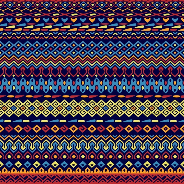 Ornamental pattern of abstract shapes