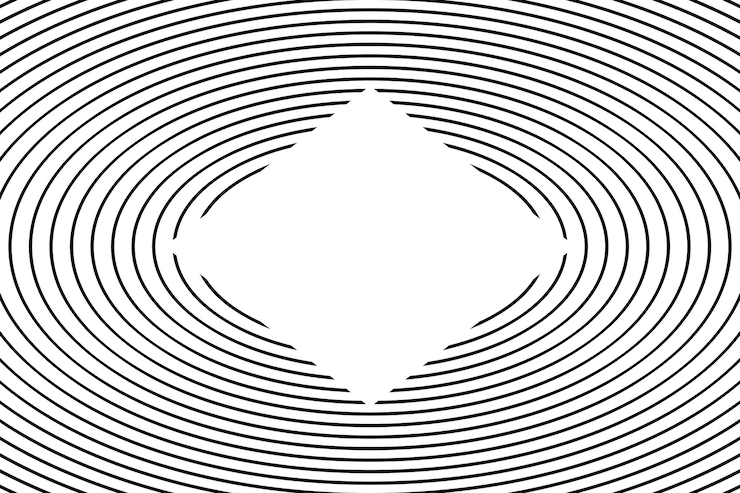 Ücretsiz Vektör oval black lines abstract background