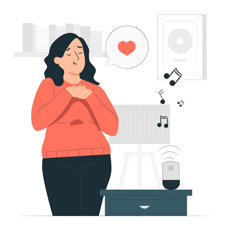 Ücretsiz Vektör passionate concept illustration