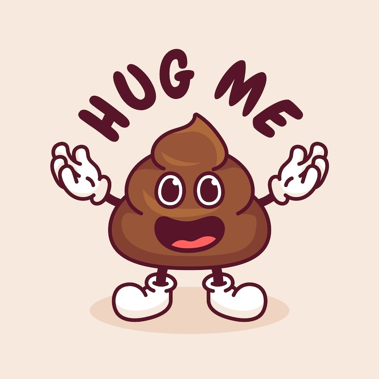 Ücretsiz Vektör poop  emoji illustration