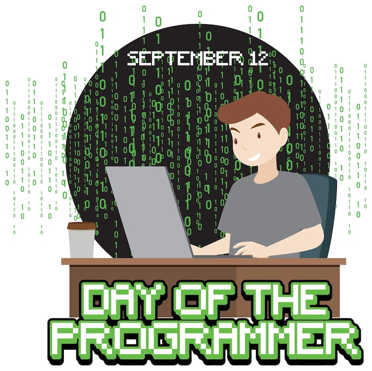 Ücretsiz Vektör programcılar günü posteri