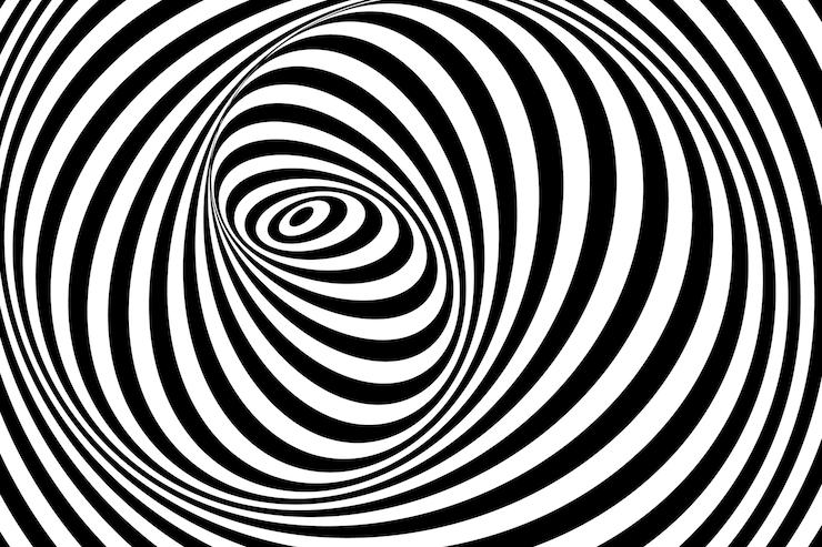 Ücretsiz Vektör psychedelic illusion background