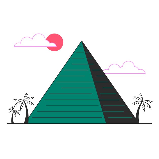 pyramid concept illustration